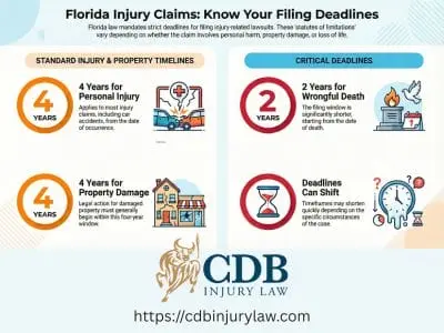 injury claims statute of limitations florida Personal injury claims statute of limitations Florida