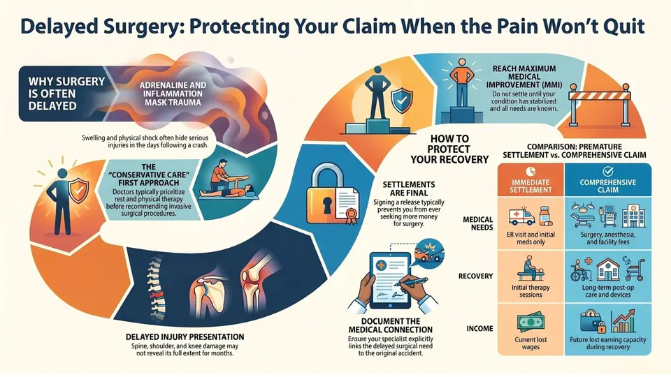 cdb protecting claims after delayed surgery