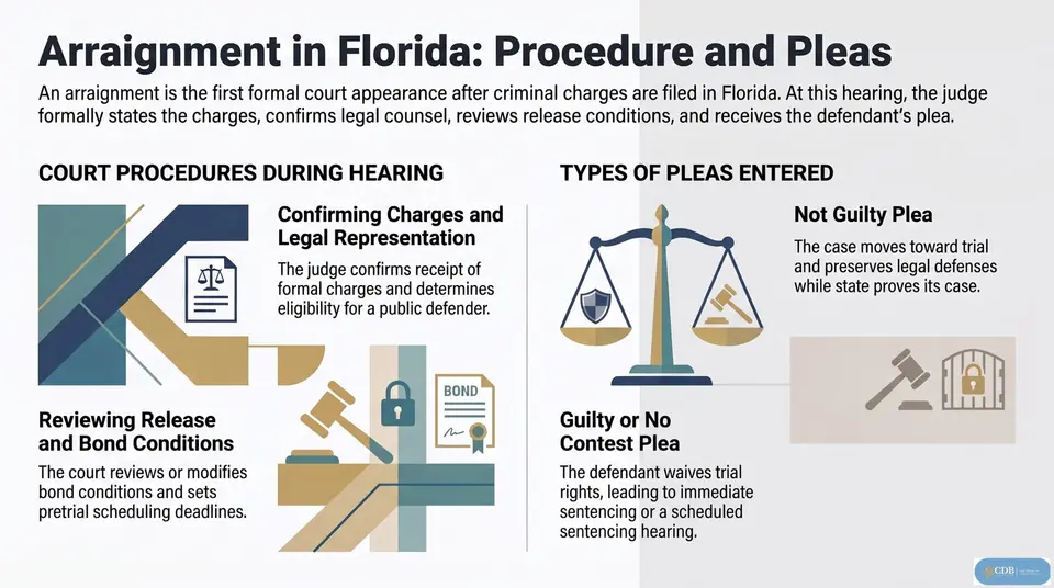 Infographic: Arraignment in Florida: What Happens and When