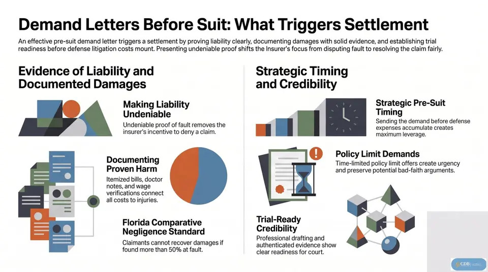 Infographic: Demand Letters Before Suit: What Triggers Settlement