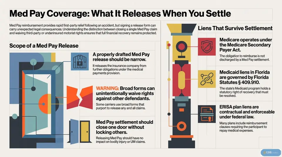 Infographic: Med Pay Coverage: What It Releases When You Settle
