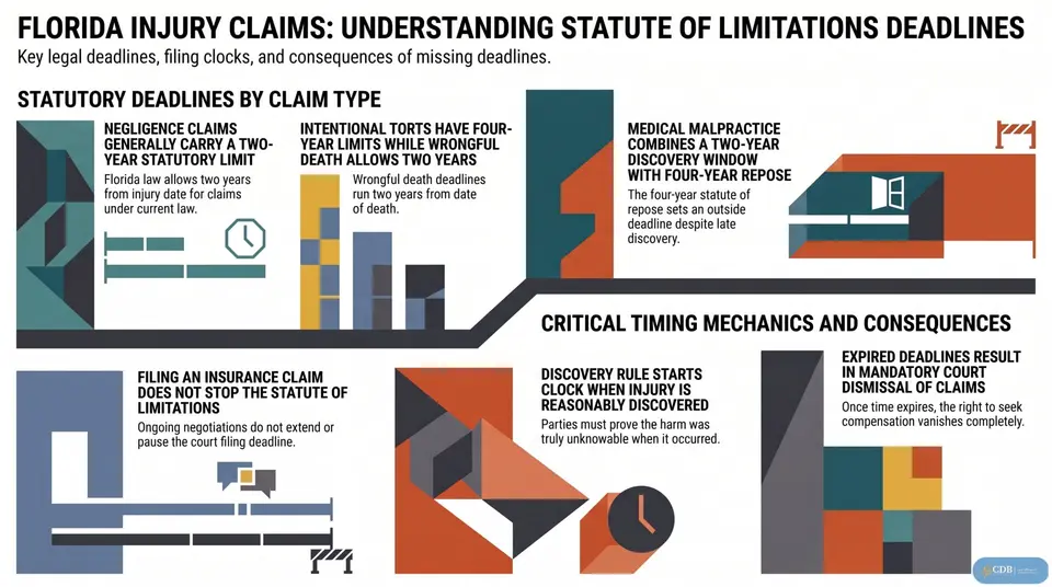 Infographic: Statute of Limitations: When Injury Claims Expire